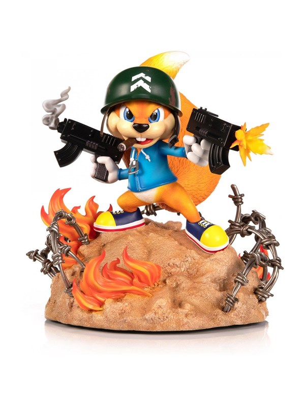 First 4 Figures - Conker's Bad Fur Day Resin Painted Statue: Soldier Conker (Standard Edition) - Figuur