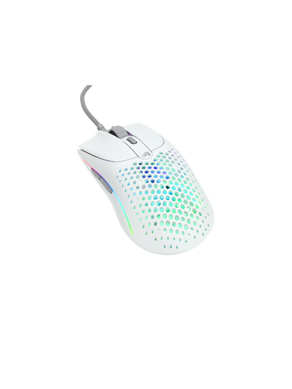 Glorious Model O 2 - Matte Wit - Gaming muis - Optisch - 6 knoppen - Wit met RGB-licht