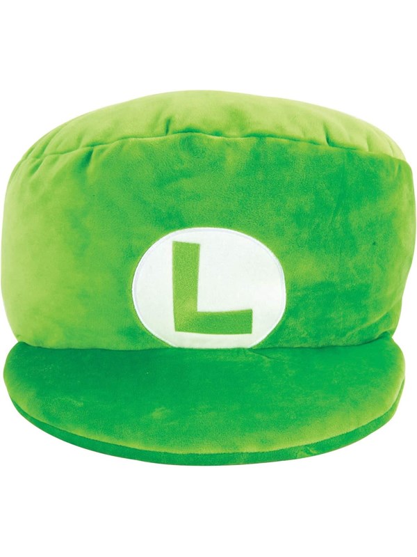 Tomy - Club Mocchi- Mocchi- Super Mario - Luigi's Cap Plush 40cm - Pluche