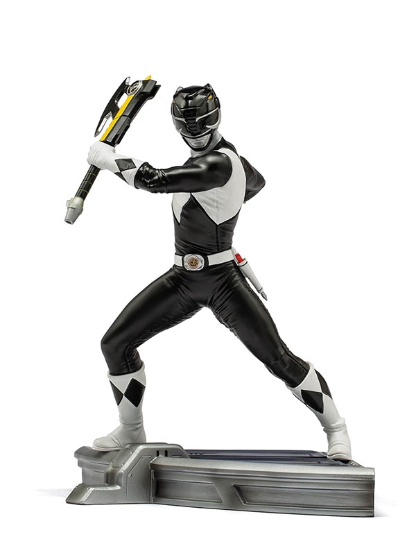 Iron Studios - Statue Zwart Ranger - Mighty Morphin Stroom Rangers - BDS Art Scale 1/10 - Figuur