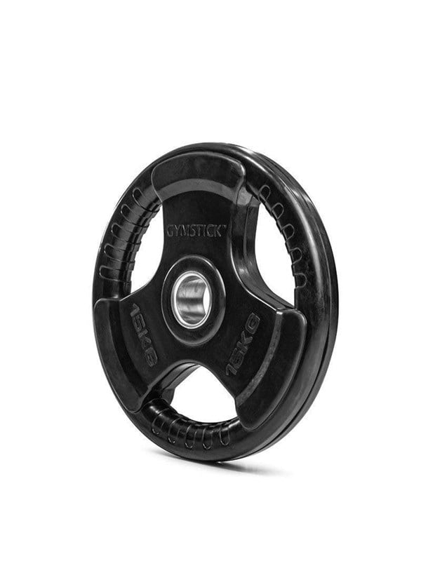 Gymstick Rubberen gewichtsplaat 15kg / enkelvoudig