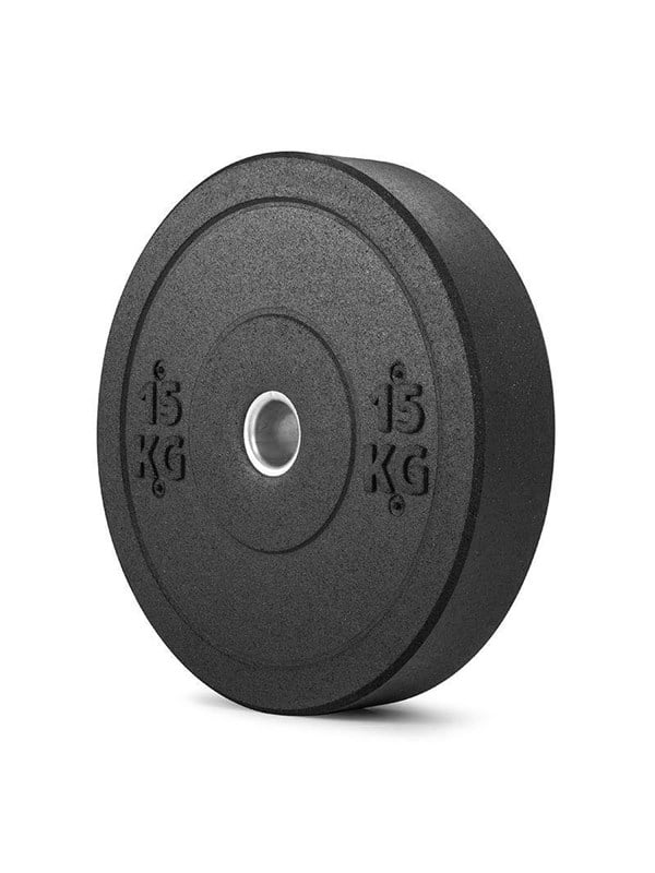 Gymstick Hi-impact 15kg Olympische Bumper Plate Zwart 15 kg