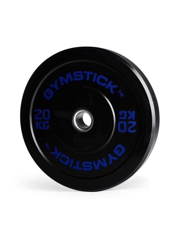 Gymstick 20kg Olympische Bumper Plate Zwart 20 kg