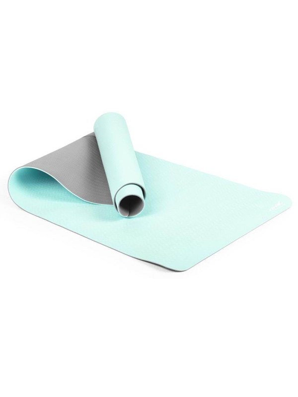 Gymstick Vivid Yoga Mat - 170 x 60 x 0,4 cm - Turquoise / Grijs - Met Online Trainingsvideo's