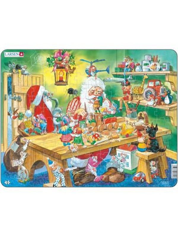 Larsen Puzzles Larsen de werkplaats van de Kerstman