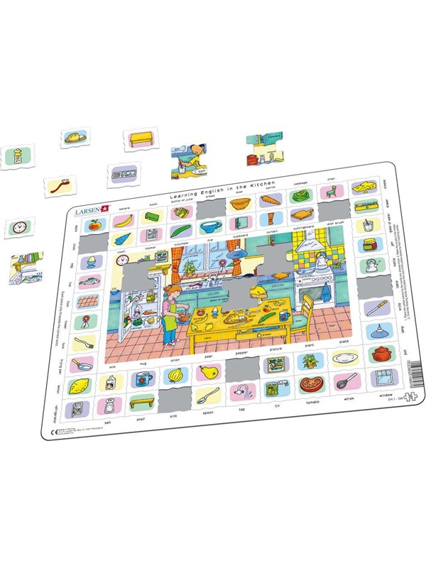 Larsen Puzzles Learning Engels in the kitchen