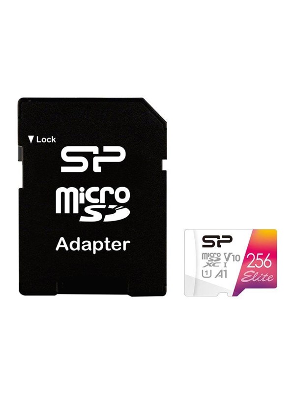 Silicon Power Elite - flash memory card - 256 GB - microSDXC UHS-I
