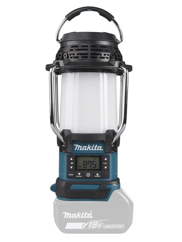 DMR055 14,4 V / 18 V Camping lamp met radio