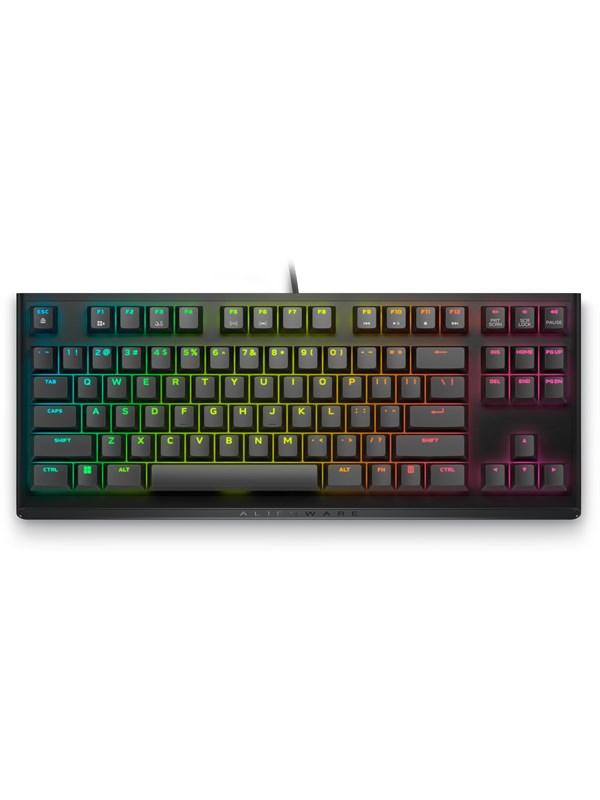 Dell Alienware AW420K - Toetsenbord - tenkeyless - Dark Side of the Moon - Gaming toetsenbord - Engels (US international) - Zwart