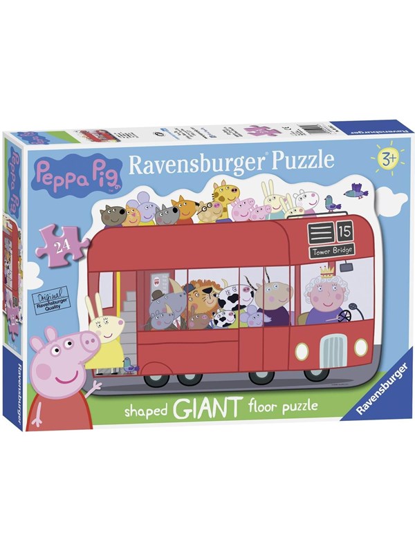Ravensburger Peppa Pig gevormde bus 24 2D Puzzels