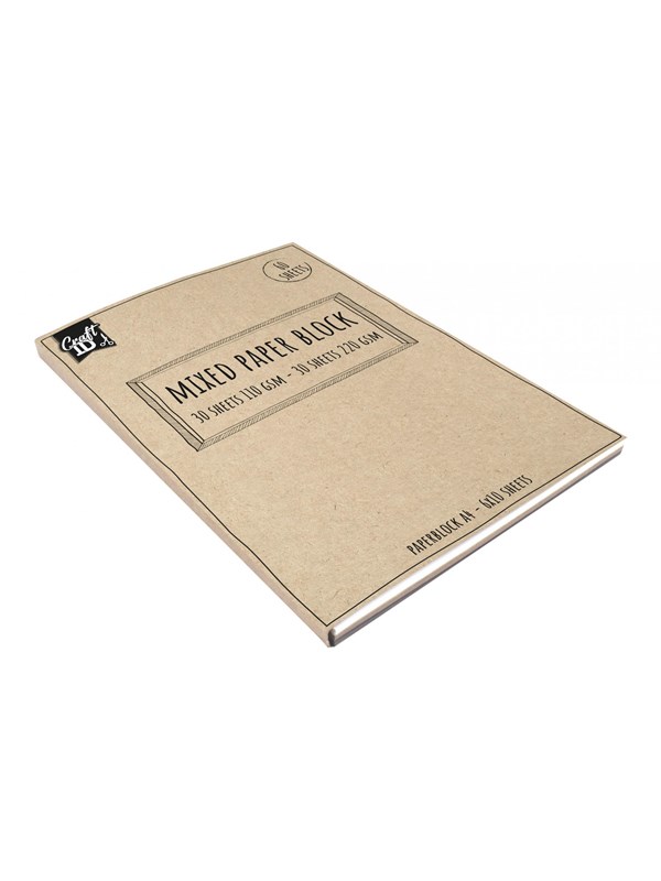 Craft Sensations A4 pad w. 60 sheets ass. colored paper