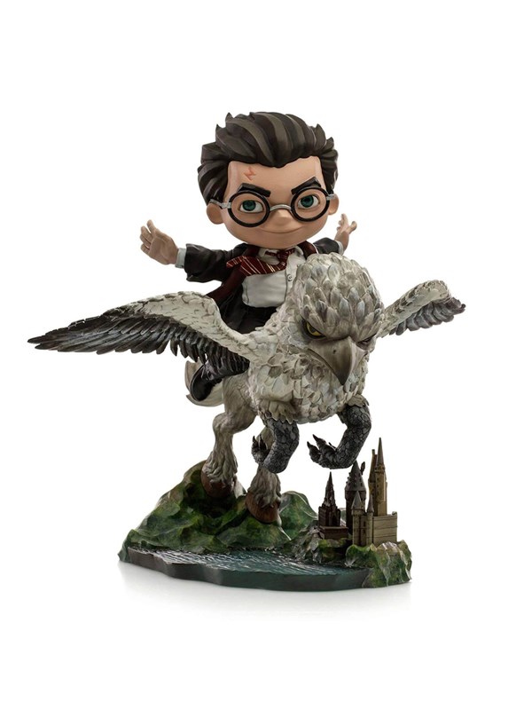 Iron Studios Harry Potter Beeld/figuur Mini Co. Illusion PVC Figure Harry Potter & Buckbeak 16 cm Multicolours
