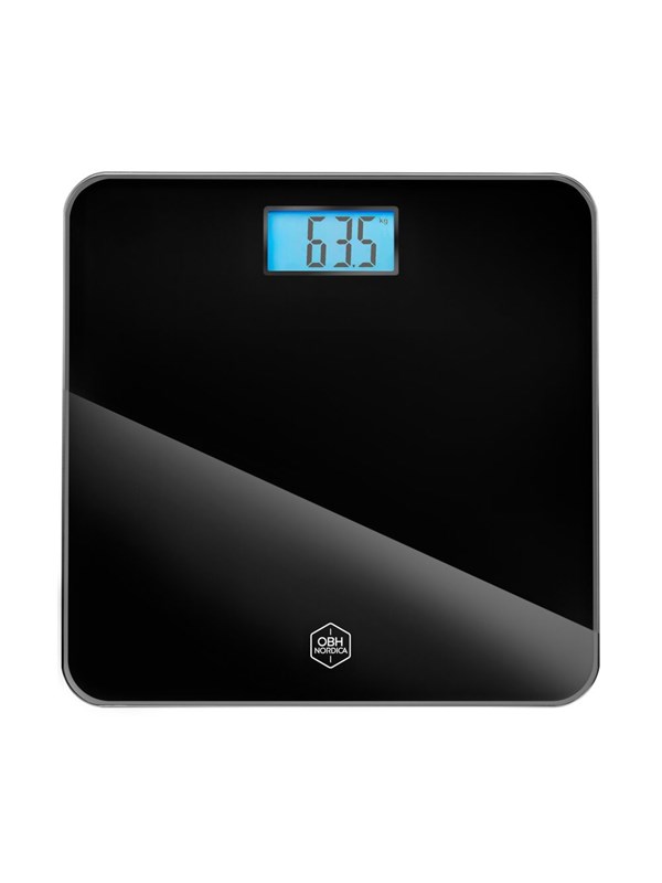 OBH Nordica Badkamer weegschaal Classic Light Zwart scale EN1504N0