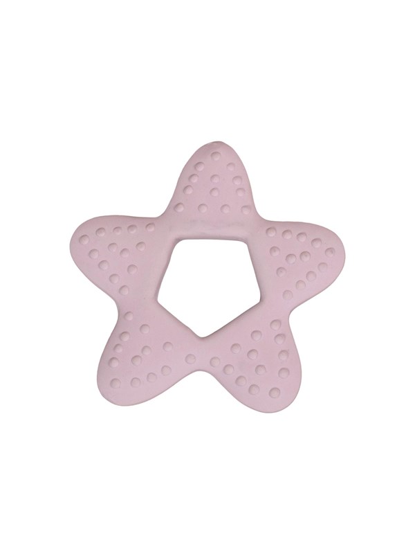 Filibabba Teether - Star natural Rubber - light lavender