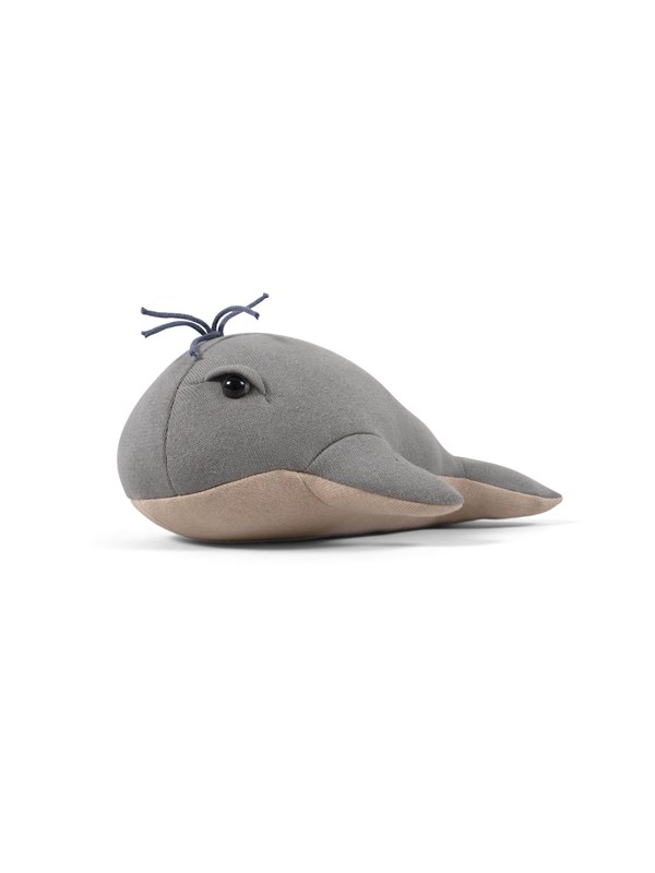 Filibabba Teddy 30 cm - Willie the whale Grijs