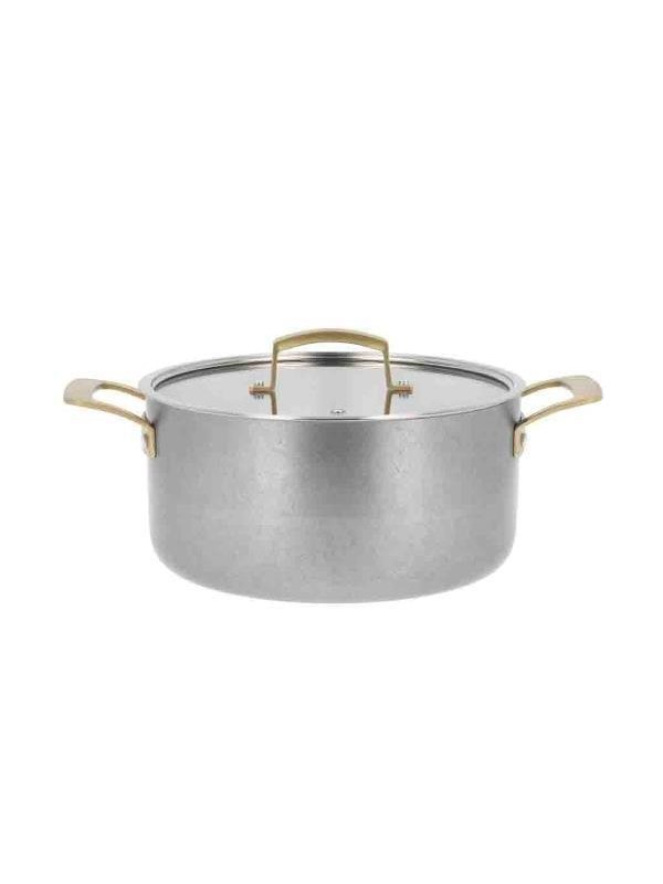 Pillivuyt Gourmet Durance Saucepan with Lid Dia 24 cm 5 litres Staal