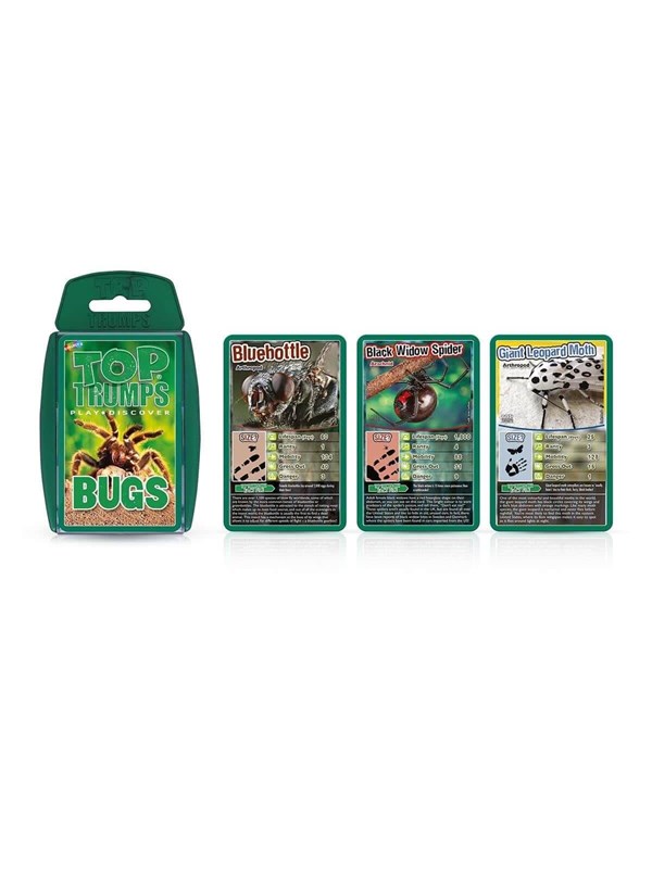 Winning Moves kaartspel Top Trumps Bugs educatief spel multicolor.