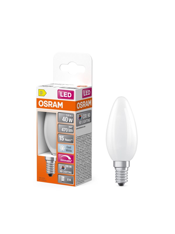 Osram LED spot LED SUPERSTAR PLUS CLASSIC B FILAMENT 40 3.4 W/4000 K E14