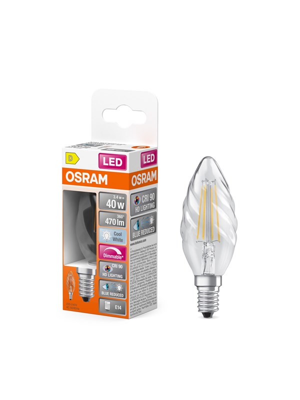 Osram LED spot LED SUPERSTAR PLUS CLASSIC BW FILAMENT 40 3.4 W/4000 K E14