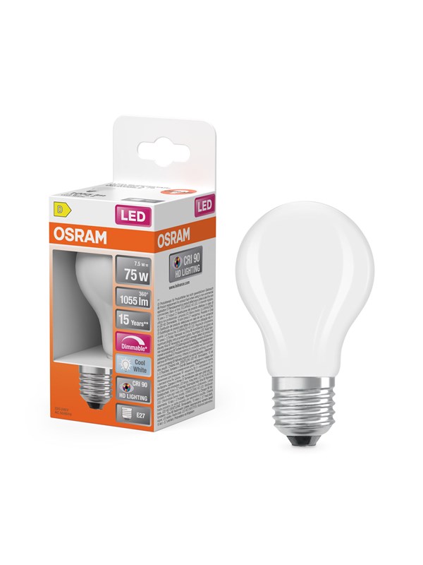 Osram LED spot LED SUPERISTAR PLUS CLASSIC A FILAMENT 75 7.5 W/4000 K E27