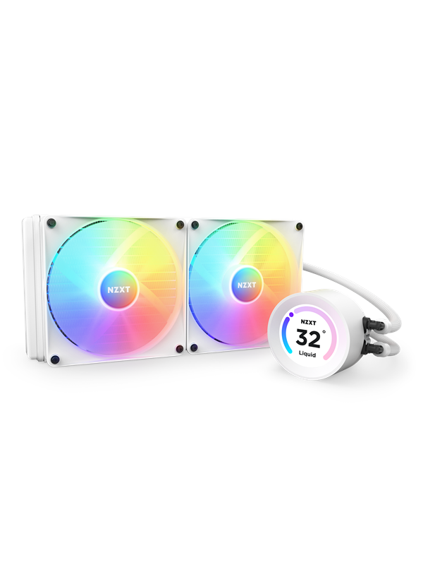 NZXT Kraken Elite 280 White RGB - CPU waterkoeling - Max 32 dBA