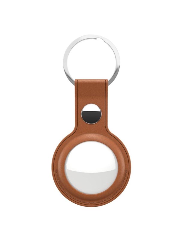 KeyBudz Leren sleutelhanger voor AirTag 2-pack