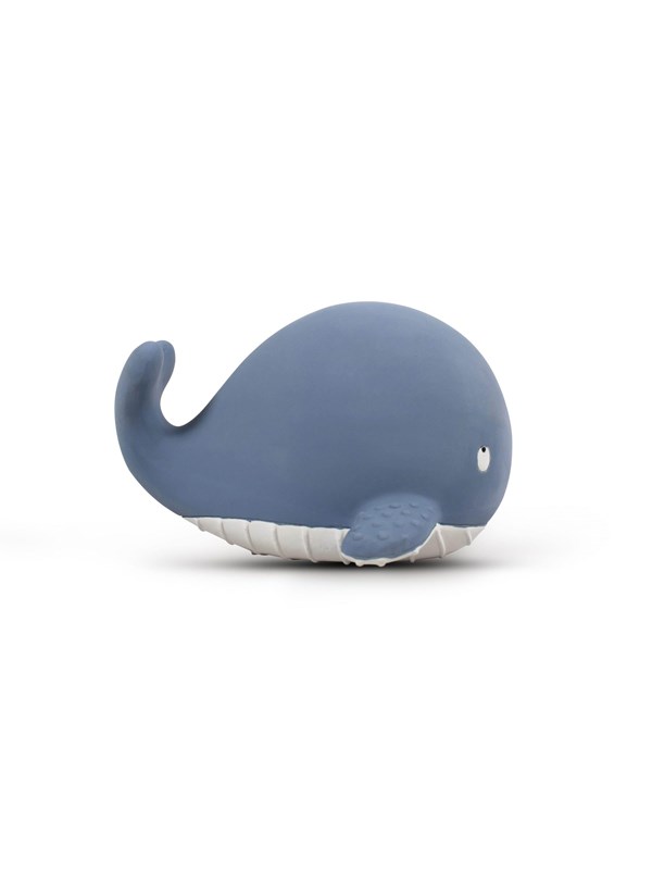 Filibabba Teether - Christian the whale Powder Blauw