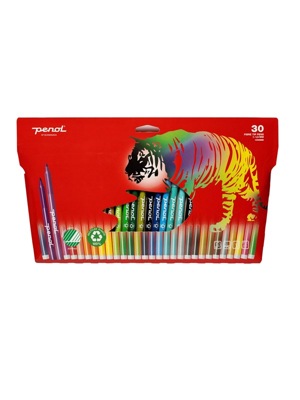 Penol Fibre Tip pens x30