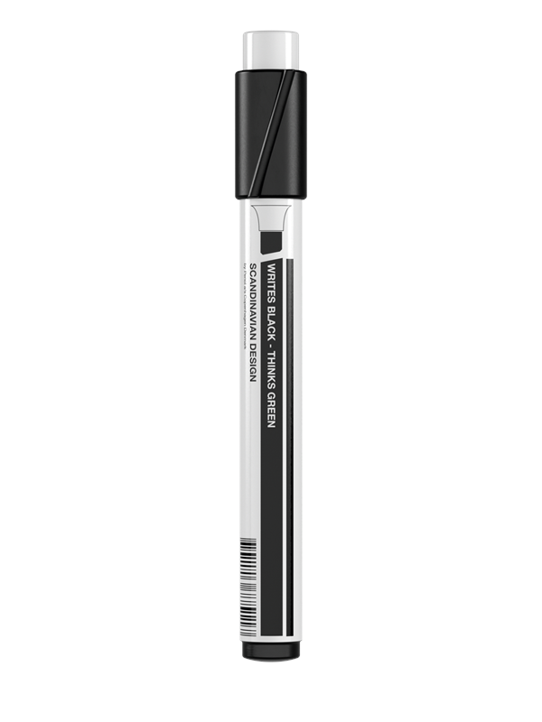 Penol marker black chisel point