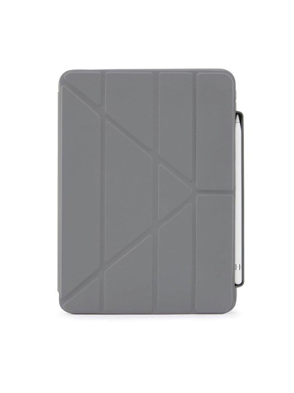 Pipetto iPad 10.9" (10:th gen) Origami No3 Pencil Case - Donkergrijs