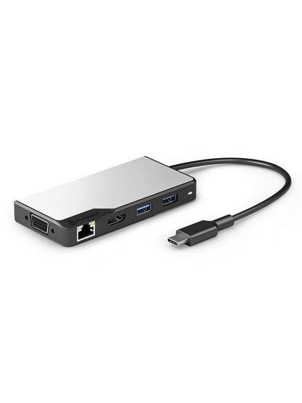 ALOGIC USB-C Fusion MAX 6-in-1 Hub V2 HDMI USB Ethernet & PD - Ruimte Grijs USB hub