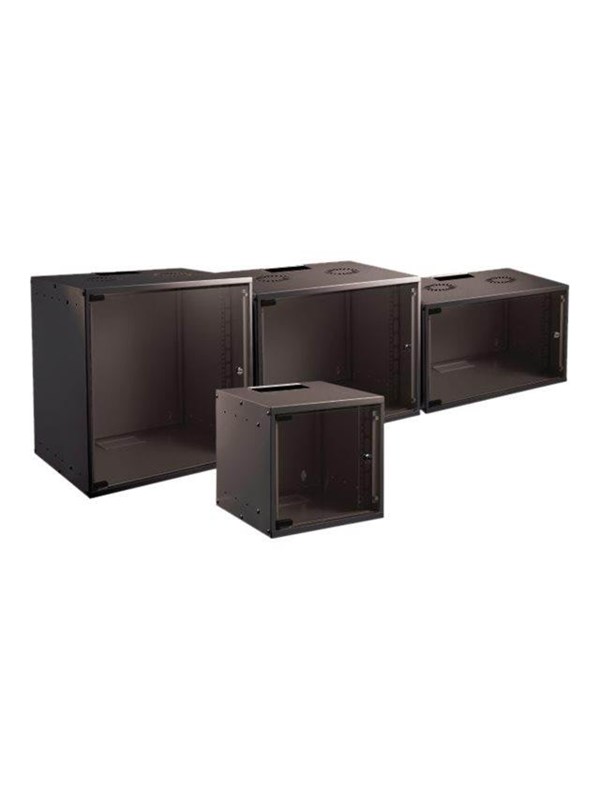 19 Wandbehuizing - 12U - 450mm diep - Ongemonteerd - Zwart
