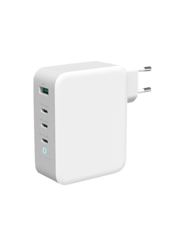 Deltaco USBC-GAN04 power adapter - GaN technology - USB 24 pin USB-C - 130 Watt