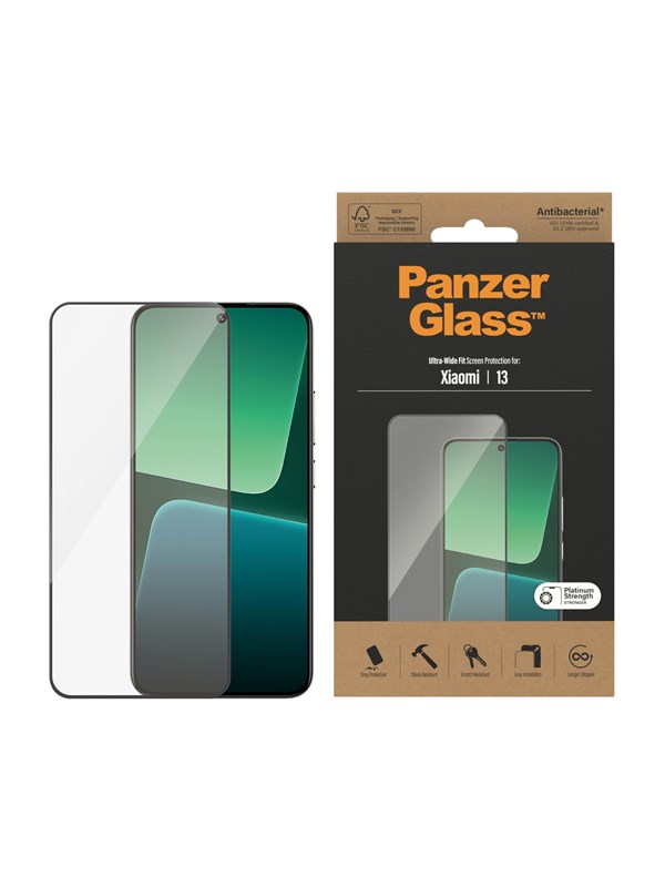 PanzerGlass Screenprotector Xiaomi 13 | Ultra-Wide Fit