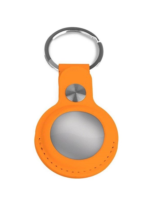Light Solutions Airtag Sleutelhanger - Leather - Oranje