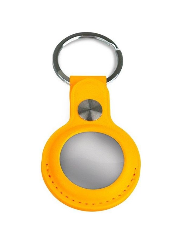 Light Solutions Airtag Sleutelhanger - Leather - Geel