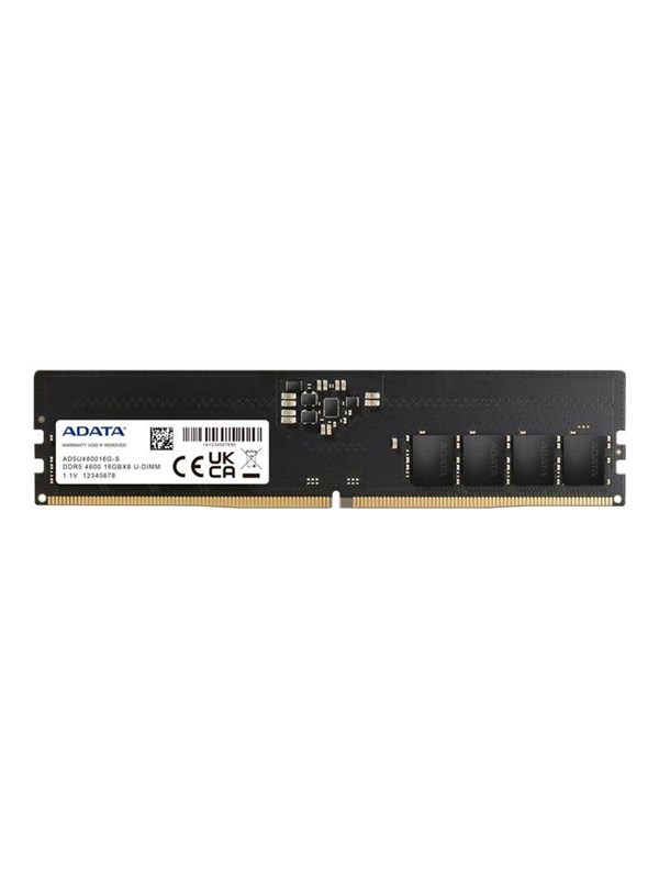 A-Data UDIMM DDR5-4800 - 16GB - CL40 - Single Channel (1 pcs) - Zwart