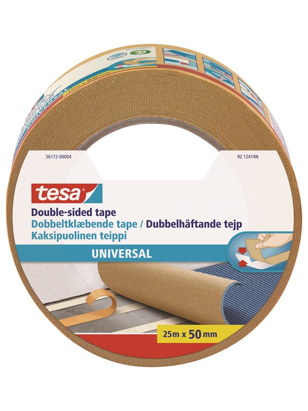 tesa Dubbelzijdige tape Universeel 25m x 50mm