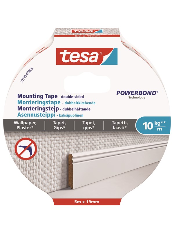 tesa Powerbond Mounting Tape Wallpaper 5m x 19mm