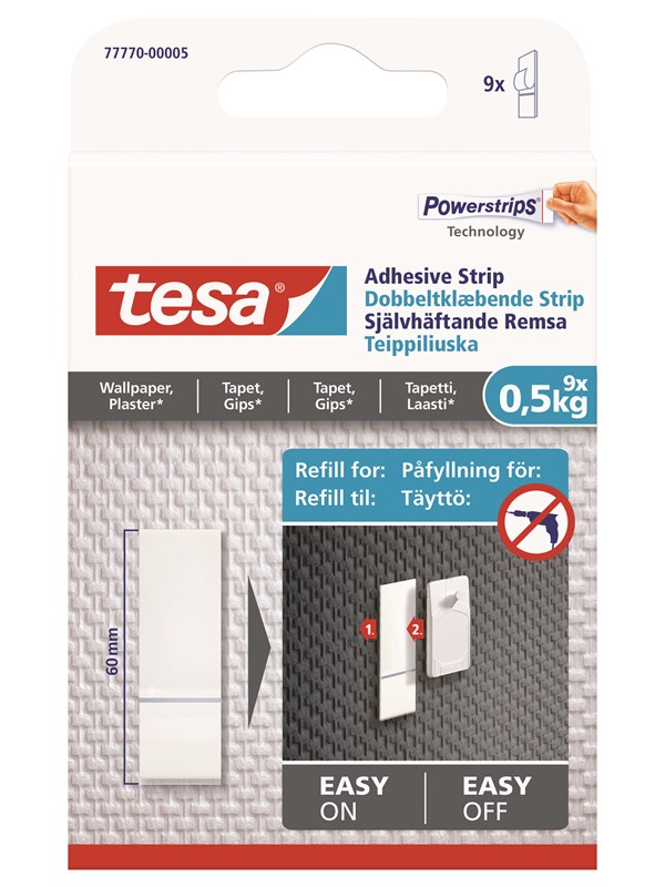 tesa Powerstrips Navulling 0,5 kg Behang
