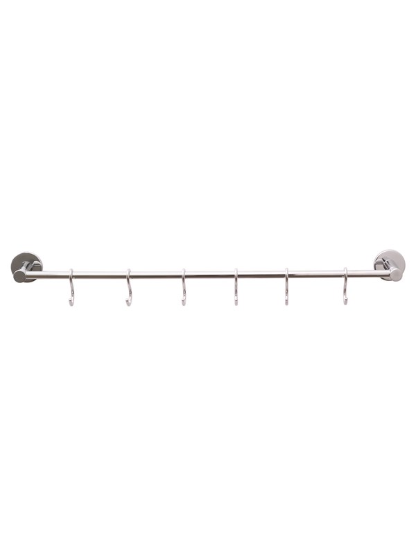 tesa keukenstrip LO verchroomd 6 haken badkamer keuken zelfklevend zonder boren – 535x43x45mm