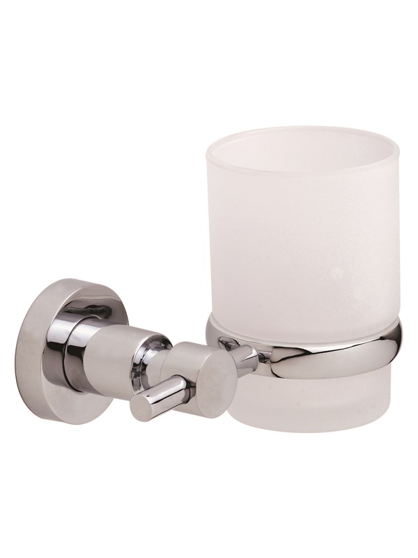 tesa® Loxx tandenborstelhouder voor wandmontage, verchroomd metaal, zelfklevend