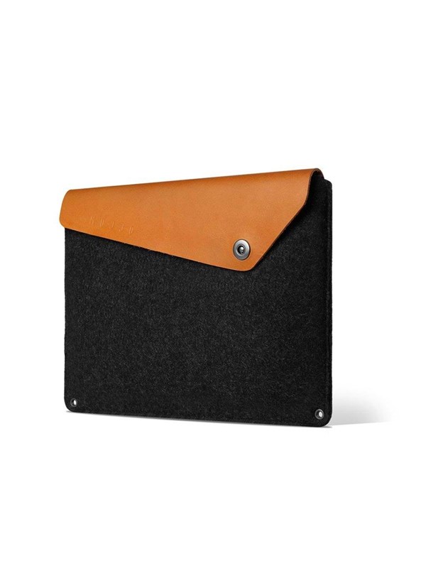 Mujjo Sleeve 12 "- Premium Case for MacBook with details of Genuine leather
