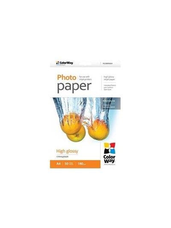 ColorWay - photo paper - high-glossy - 50 sheet(s) - A4 - 180 g/m²