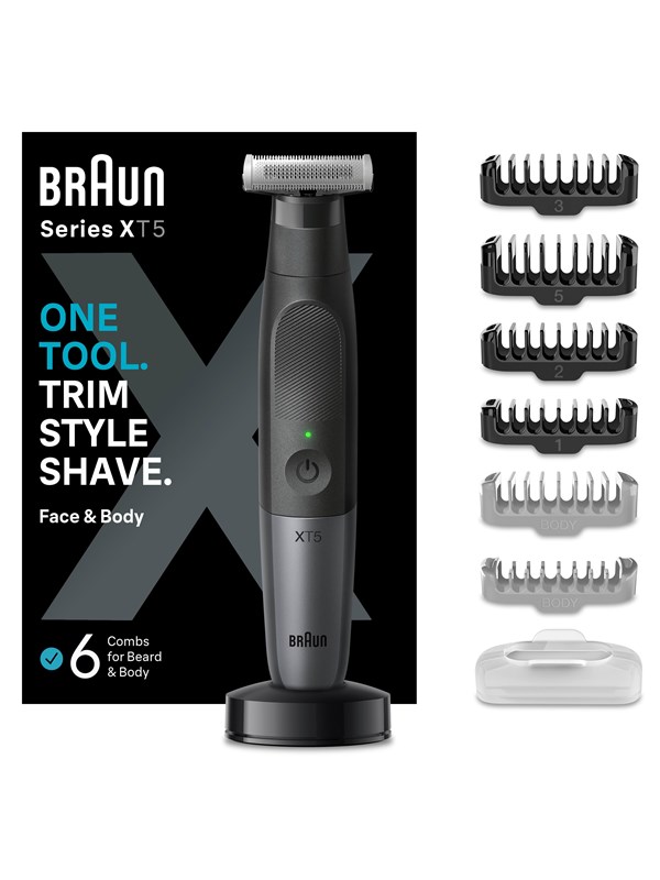 Braun Body trimmer Styler XT5300 Zwart / Leigrijs