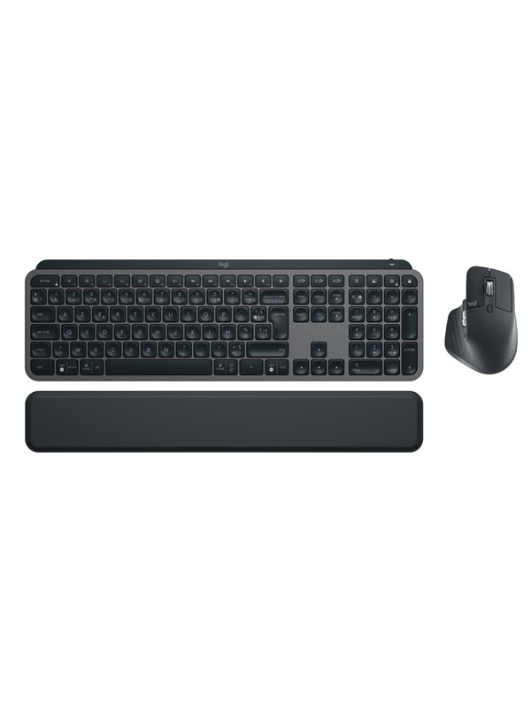 Logitech MX Keys Combo For Business Gen 2 (FR) - Keyboard and mouse set - Frans - Zwart