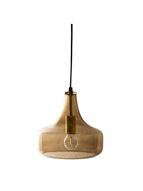 Bloomingville Yuser hanglamp, bruin, glas