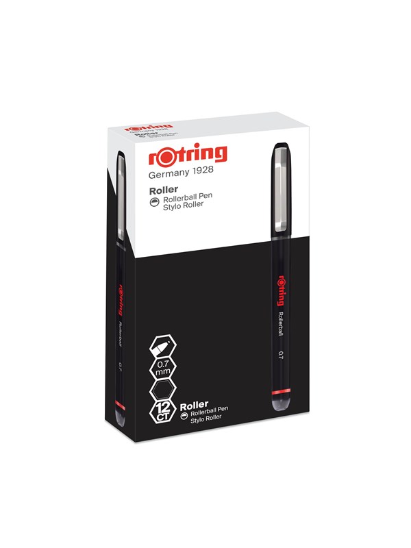 Rotring Roller Zwart 0.7 mm 12-Tuck