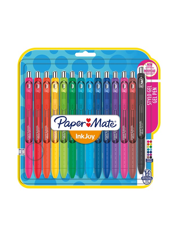 Paper Mate InkJoy-gelpennen | Medium punt (0,7 mm) | Diverse kleuren | 14 stuks