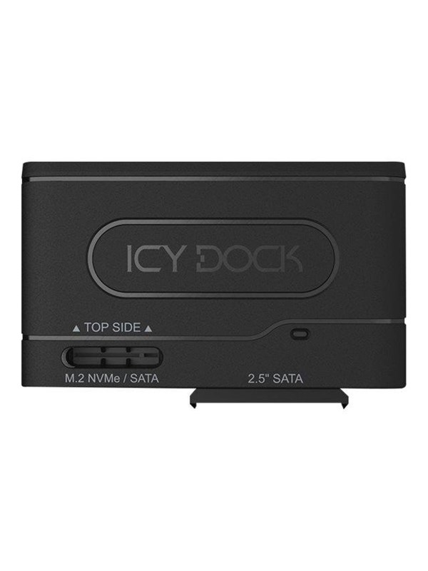 Icy dock EZ-Adapter MB104U-1SMB - storage Controller - M.2-kaart (PCIe NVMe & SATA) / SATA SSD - USB 3.2 (Gen 2)